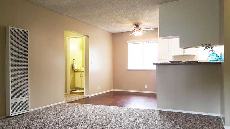 Shadow Mountain Interior Living Room and Bathroom